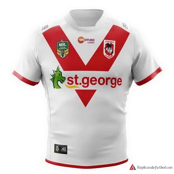 Camiseta St.George Illawarra Dragons Primera equipación 2018 Blanco Rugby